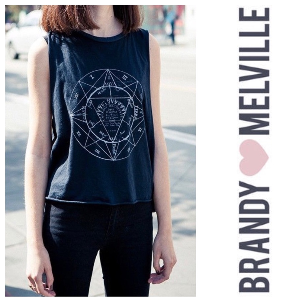 Brandy Melville Graphic Muscle Tee